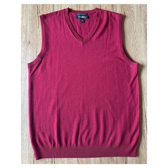 Pronto Uomo Extra Fine Merino Wool Sweater Vest Size Large - Picture 1 of 5